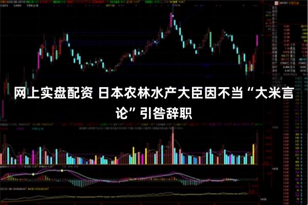 网上实盘配资 日本农林水产大臣因不当“大米言论”引咎辞职